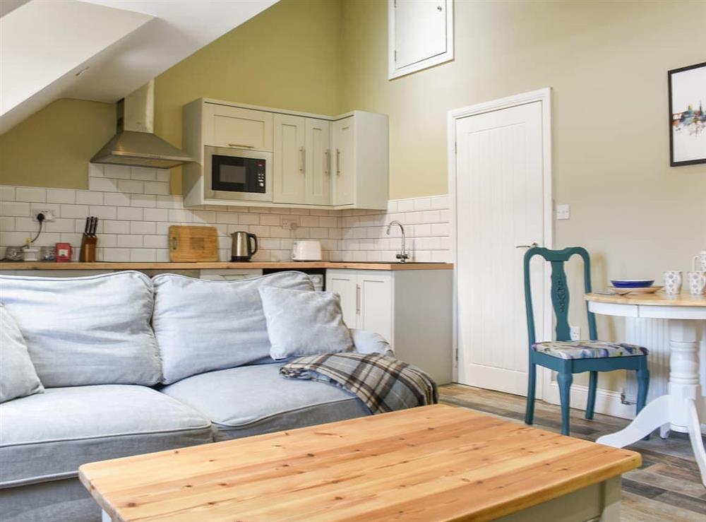 Open plan living space at The Loft in Brandon Village, Durham