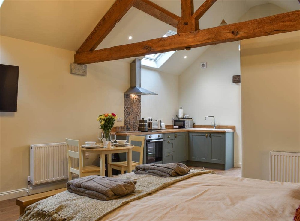Open plan living space (photo 5) at The Loft in Earl Sterndale, near Buxton, Derbyshire