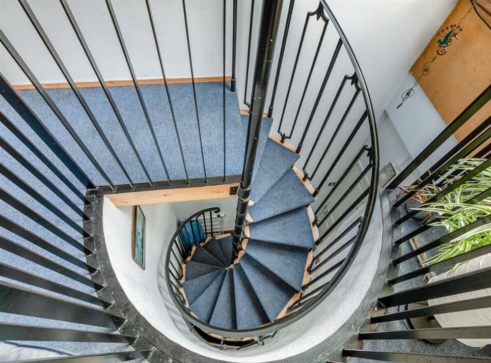 Stairs at The Loft Penthouse in Westerhill, near Ashton-under-Lyne, Lancashire