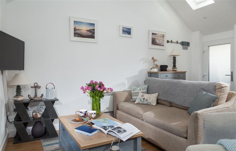 Relax in the living area at The Loft, Porthleven