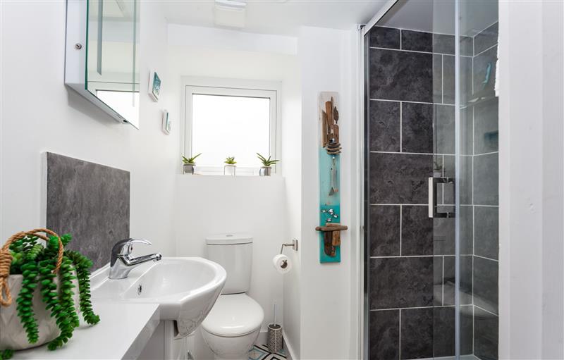 This is the bathroom at The Loft, Porthleven