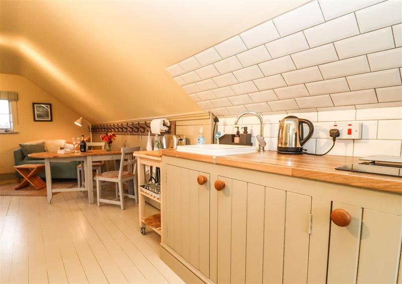 This is the kitchen at The Loft Room, Dymock near Newent