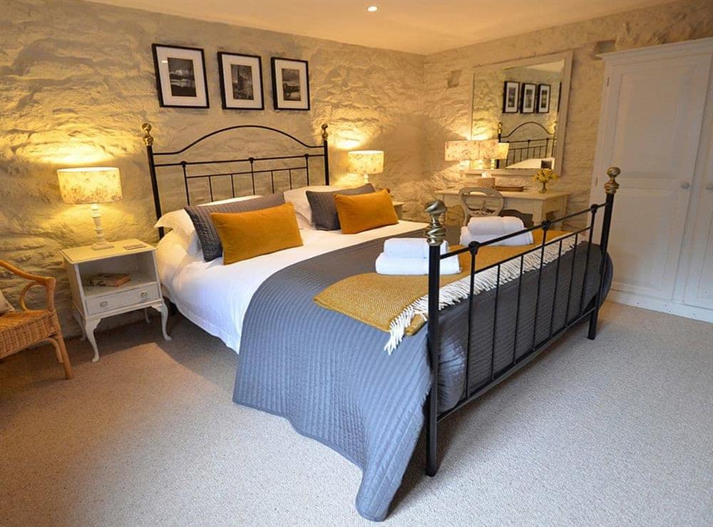 Welcoming double bedroom at The Long Barn in Godolphin Cross, Helston, Cornwall., Great Britain