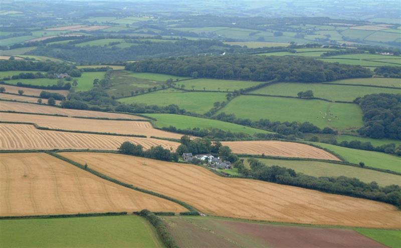 The setting around The Long Barn nr Huntsham