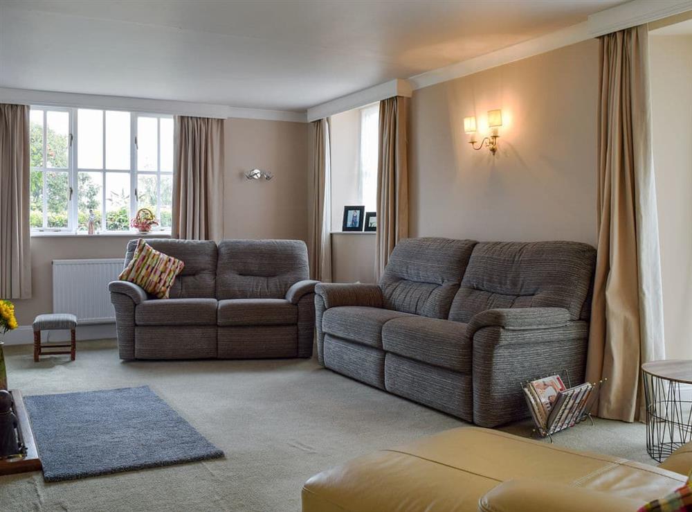 Comfortable living room at The Long House in Middle Aston, near Bicester, Oxfordshire