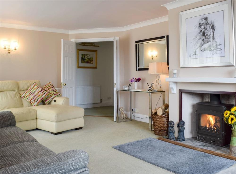 Spacious living room at The Long House in Middle Aston, near Bicester, Oxfordshire