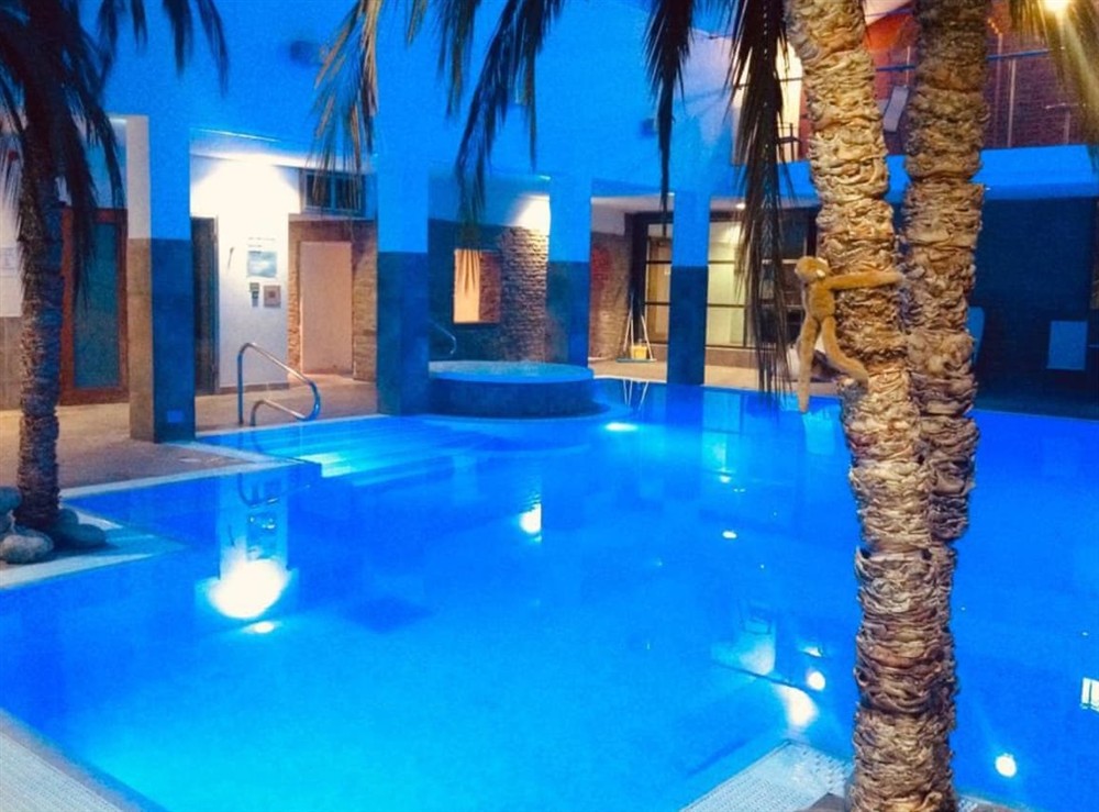 Swimming pool at The Longhouse in Kington, Herefordshire