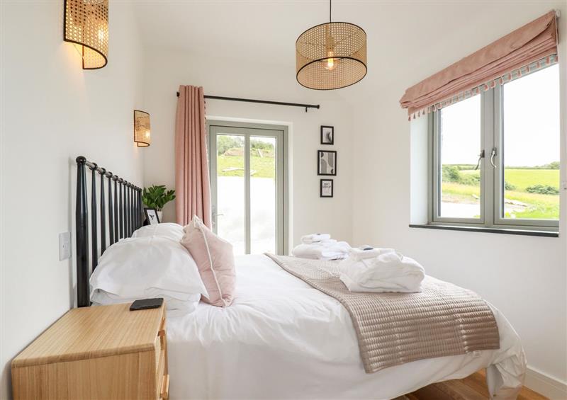 One of the bedrooms at The Look Out, Boscastle