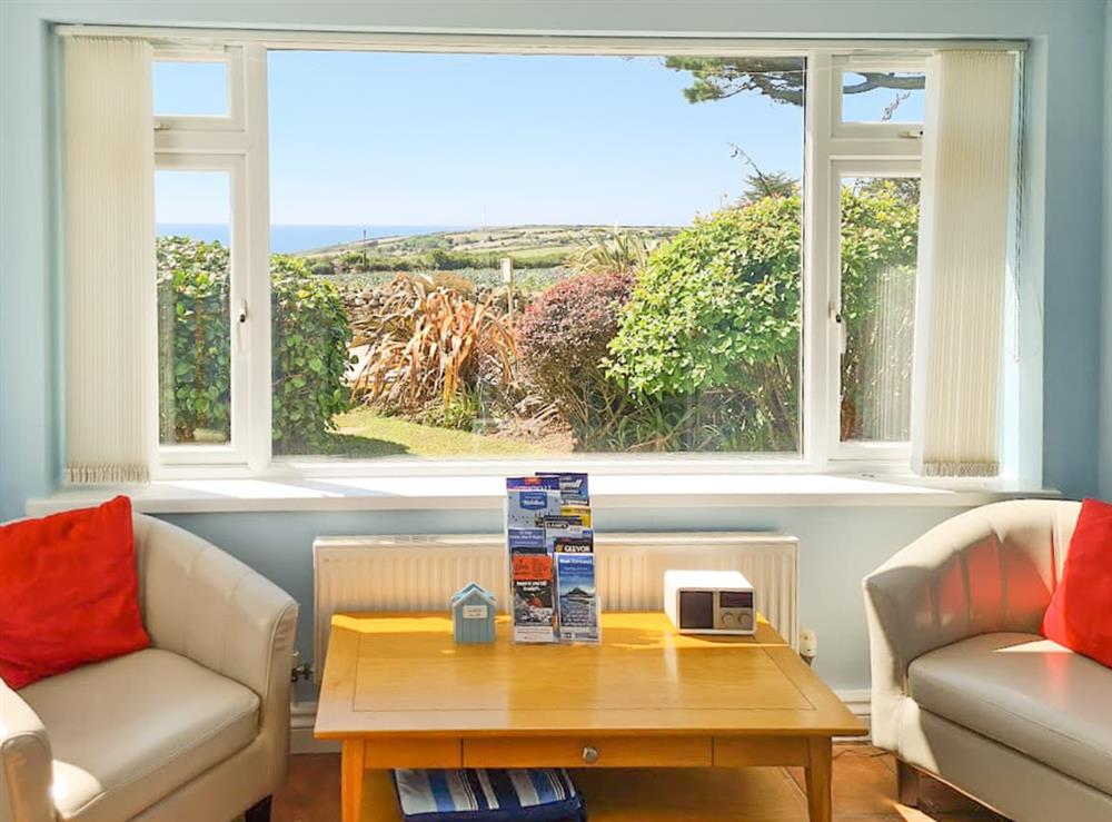 Living area at The Look Out in Penzance, Cornwall