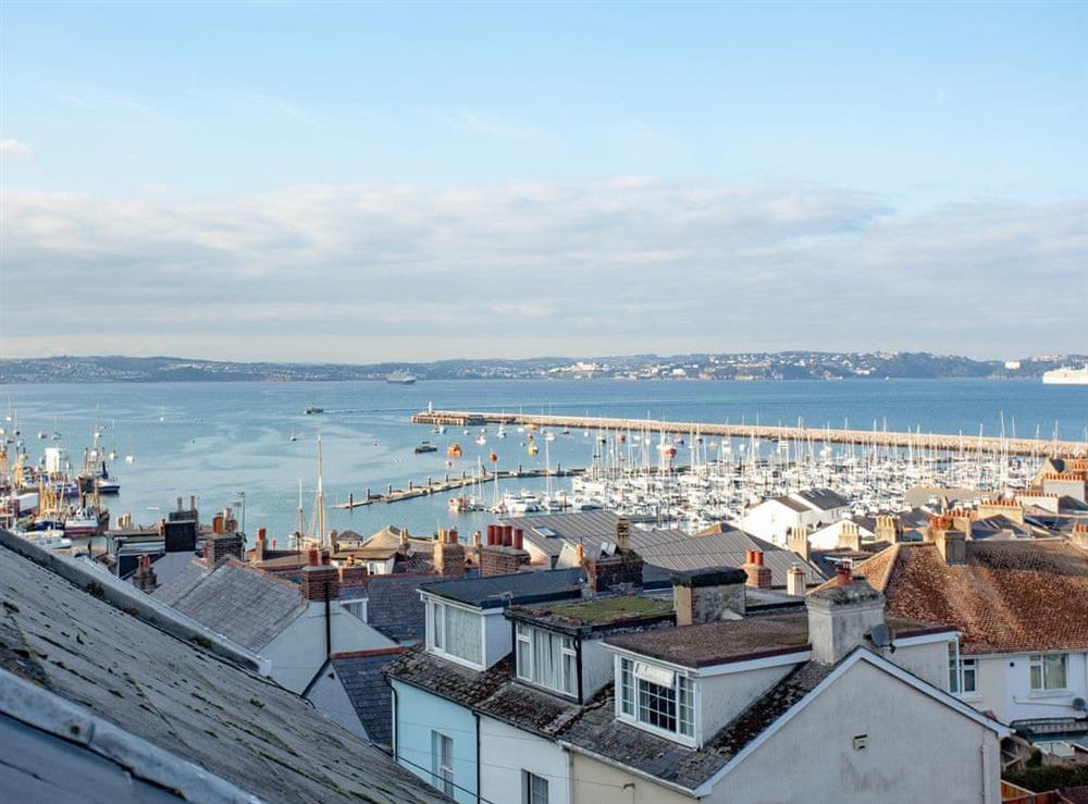 View from the twin bedroom at The Lookout 43 in Brixham, Devon