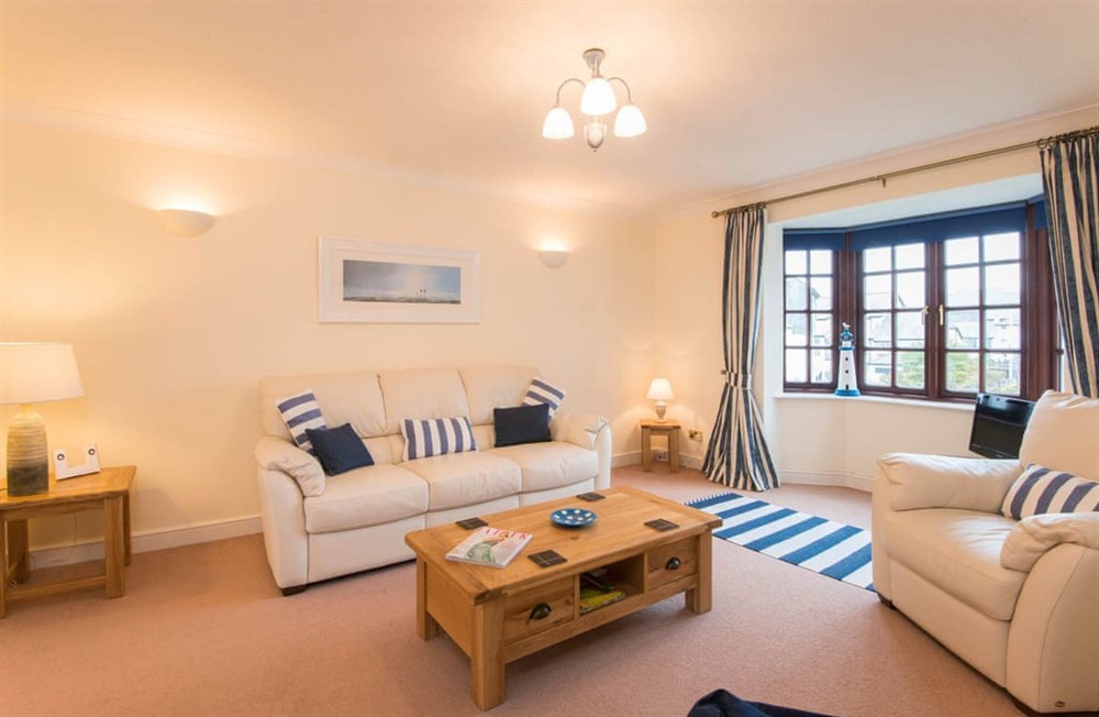Living area at The Lookout in Falmouth, Cornwall