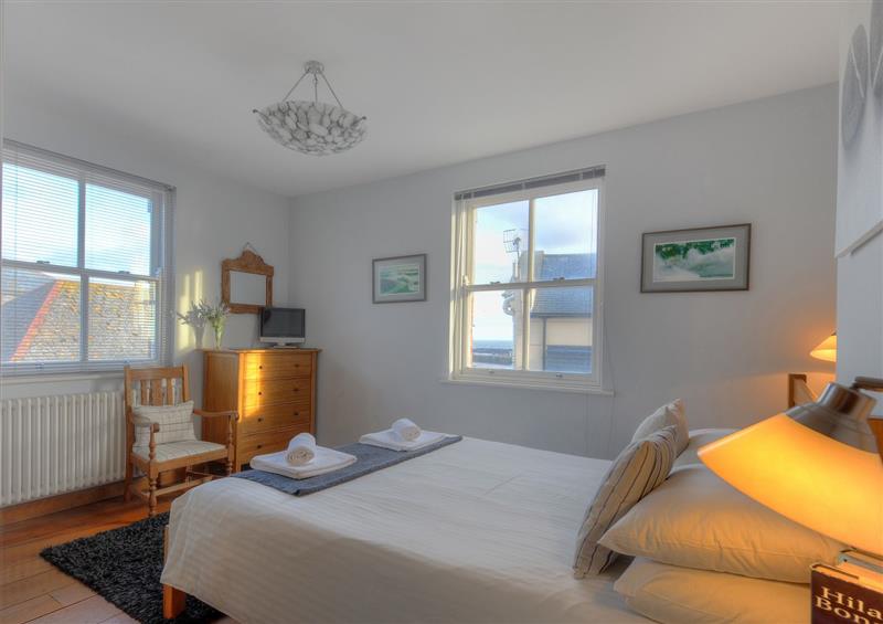 One of the bedrooms at The Lookout, Lyme Regis