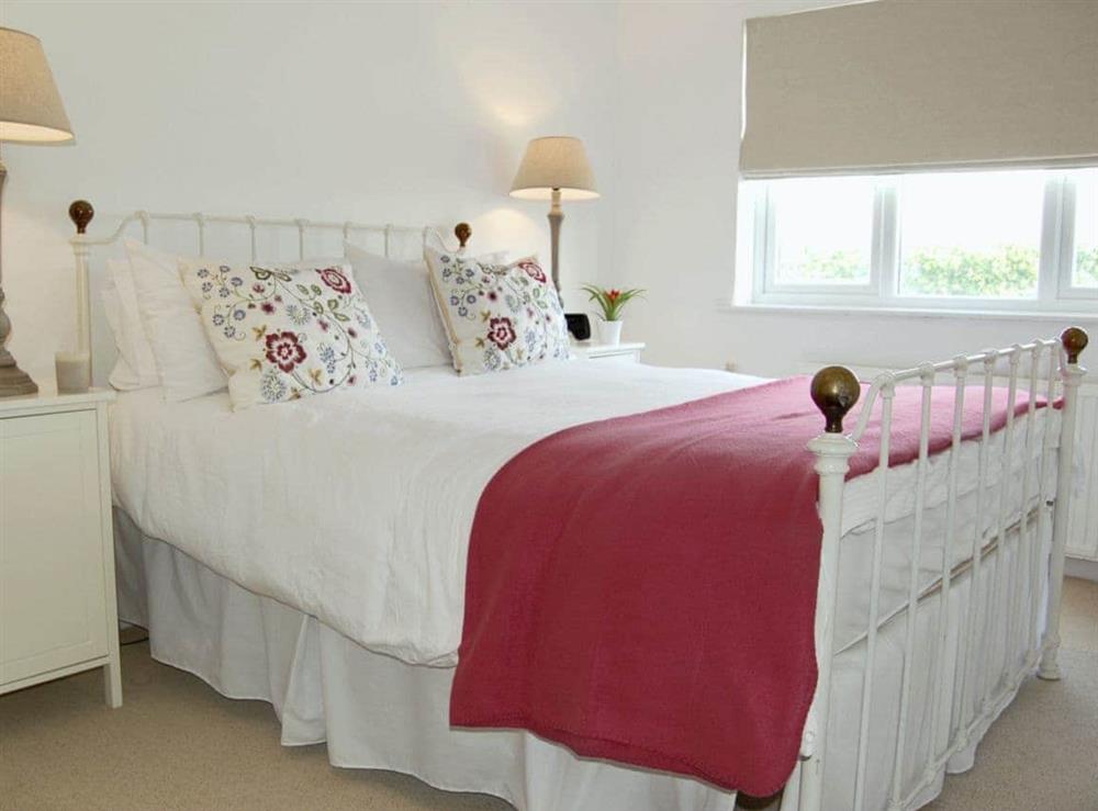 Double bedroom at The Lookout in Port Gaverne, near Port Isaac, N. Cornwall., Great Britain