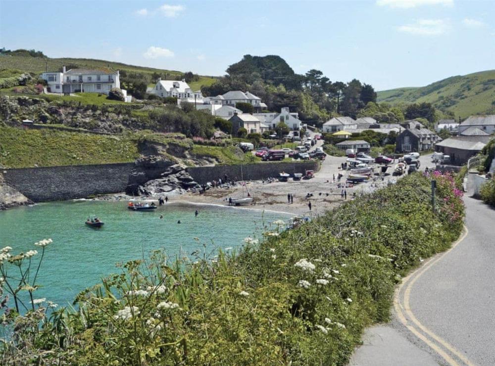 Surrounding area at The Lookout in Port Gaverne, near Port Isaac, N. Cornwall., Great Britain