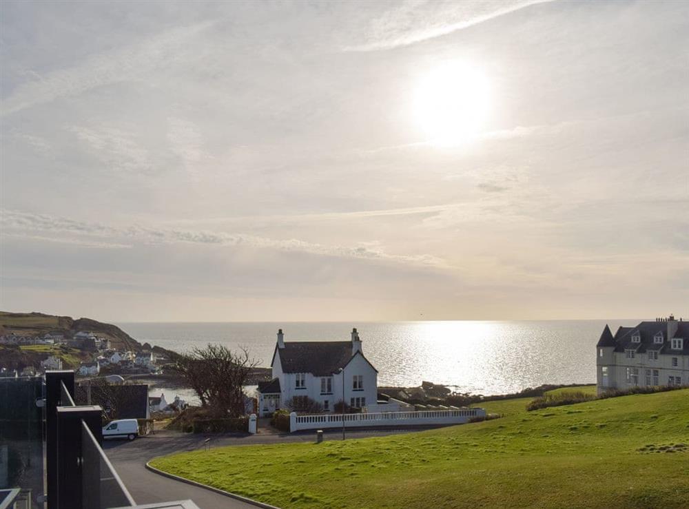 Beautiful sea view from the balcony at The Lookout in Portpatrick, Wigtownshire