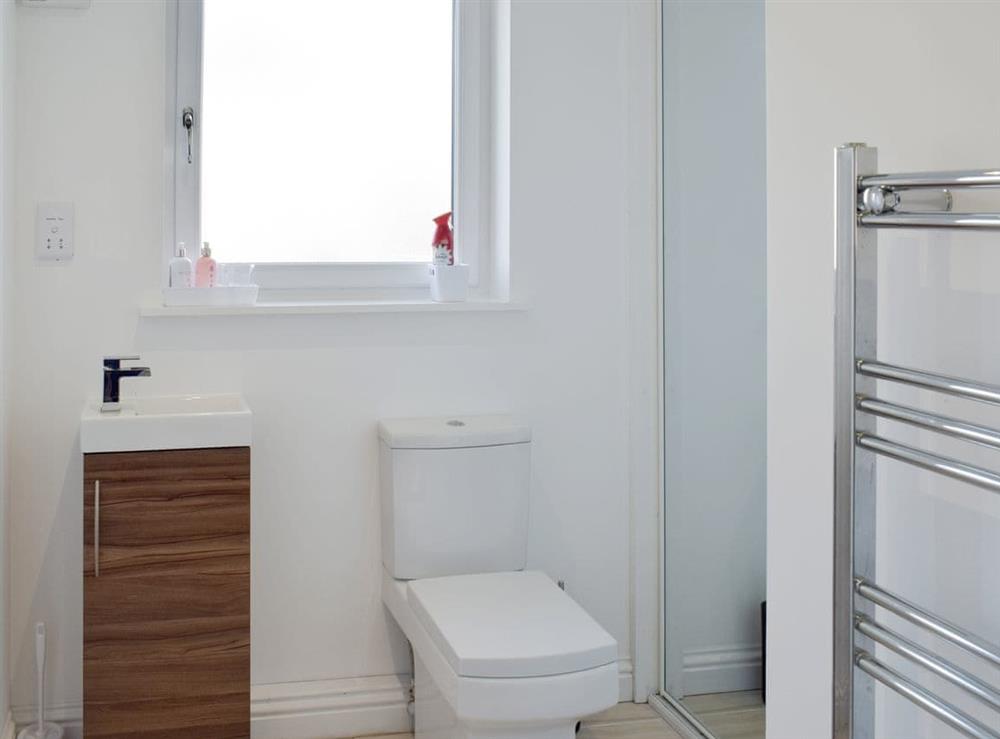 First floor shower room with heated towel rail (photo 2) at The Lookout in Portpatrick, Wigtownshire