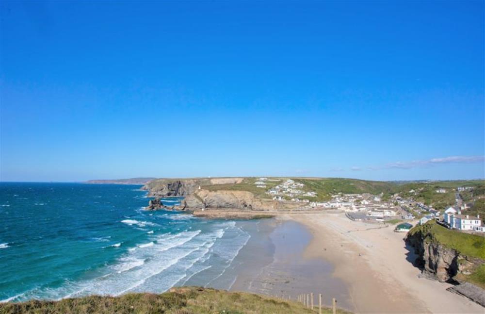 Portreath Beach has access to the SW Coast Path on either side of the beach at The Lookout, Portreath