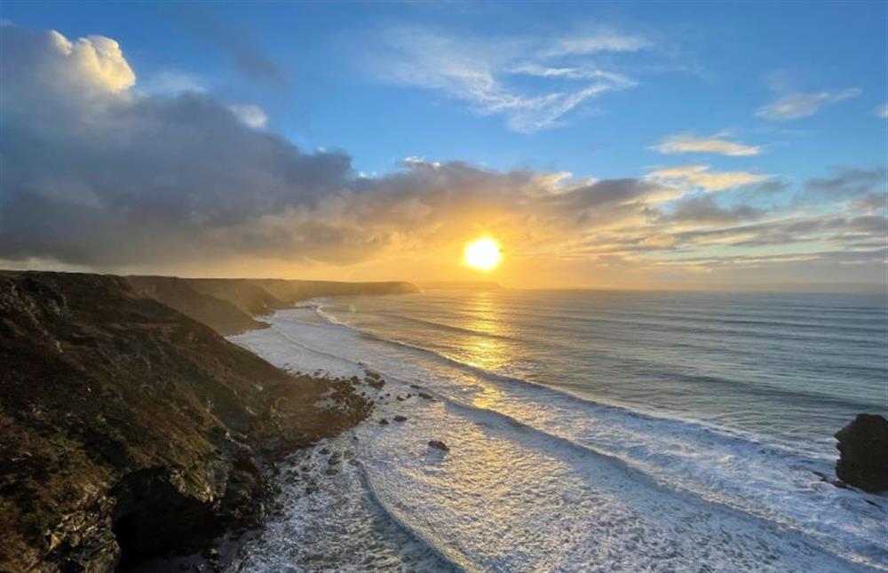 Watch the beautiful sunset coming down over Portreath  at The Lookout, Portreath