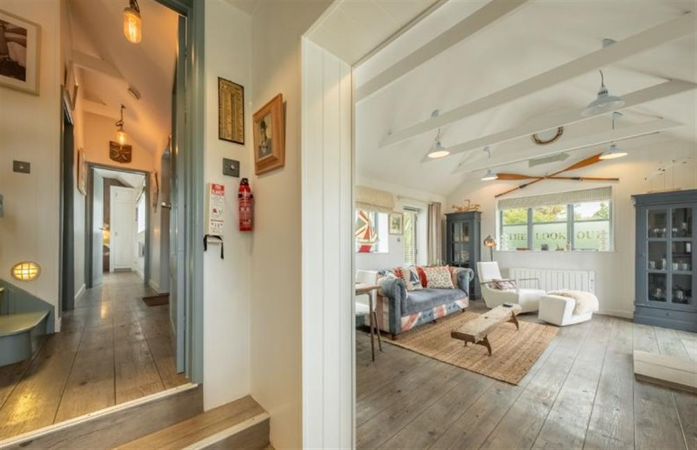 Ground floor: Lovely wooden flooring in the living area at The Lookout, Salthouse near Holt