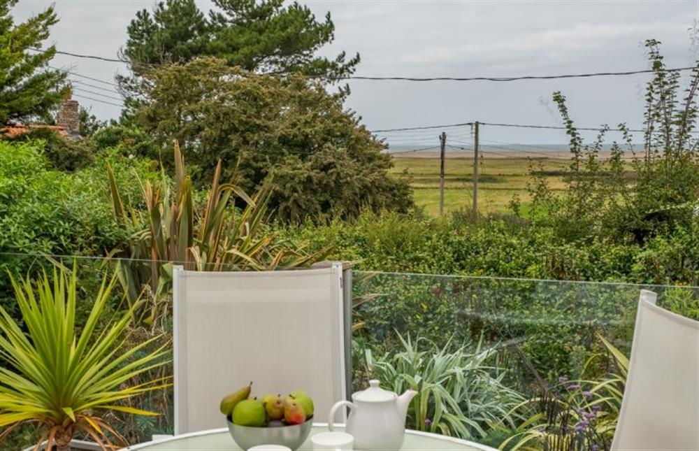 Relax on the sun deck at The Lookout, Salthouse near Holt