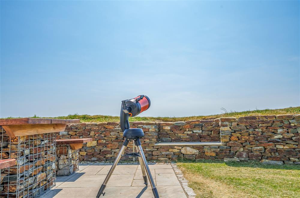 The telescope for star gazing on clear nights at The Lookout Tower, Beer
