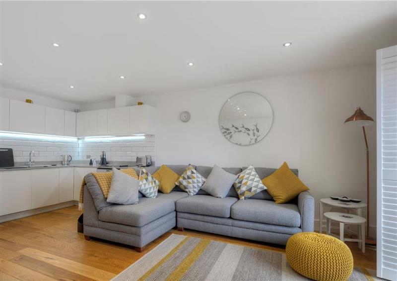 Enjoy the living room at The Lower Deck, Lyme Regis