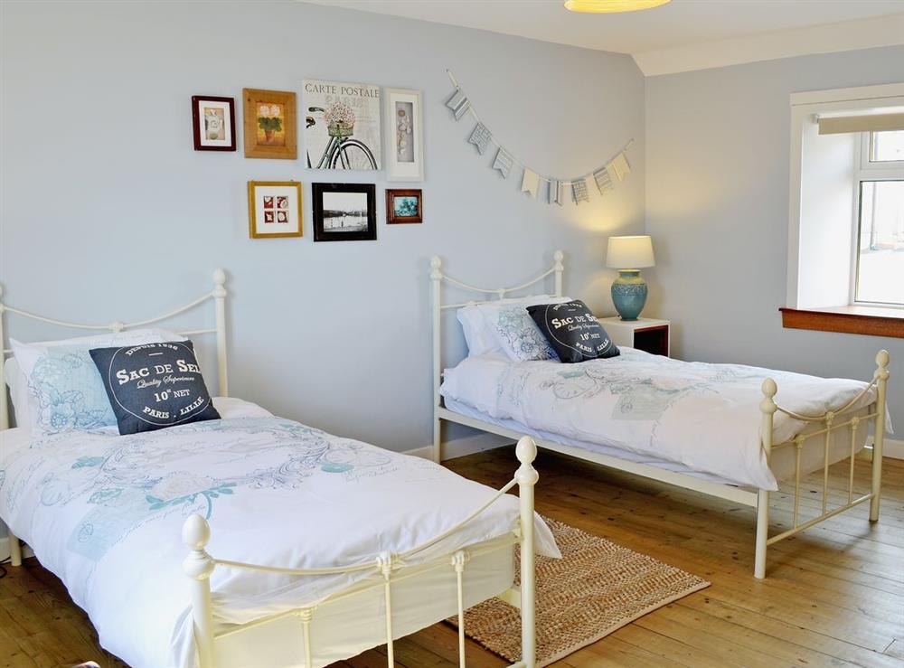 Twin bedroom at The Lucken in Arbroath, Angus