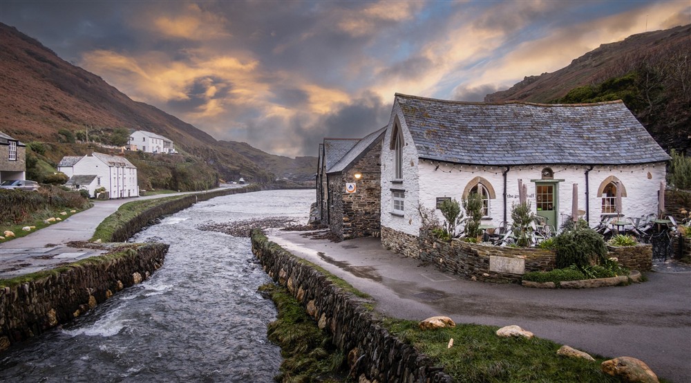 The area surrounding The Lugger, Cornwall at The Lugger in Boscastle, Cornwall