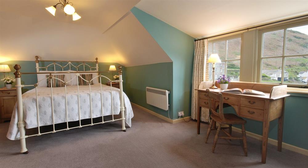 The double bedroom at The Lugger in Boscastle, Cornwall
