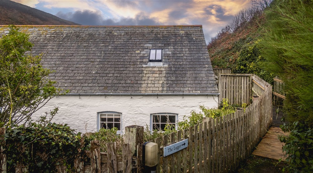 The exterior of The Lugger, Cornwall at The Lugger in Boscastle, Cornwall