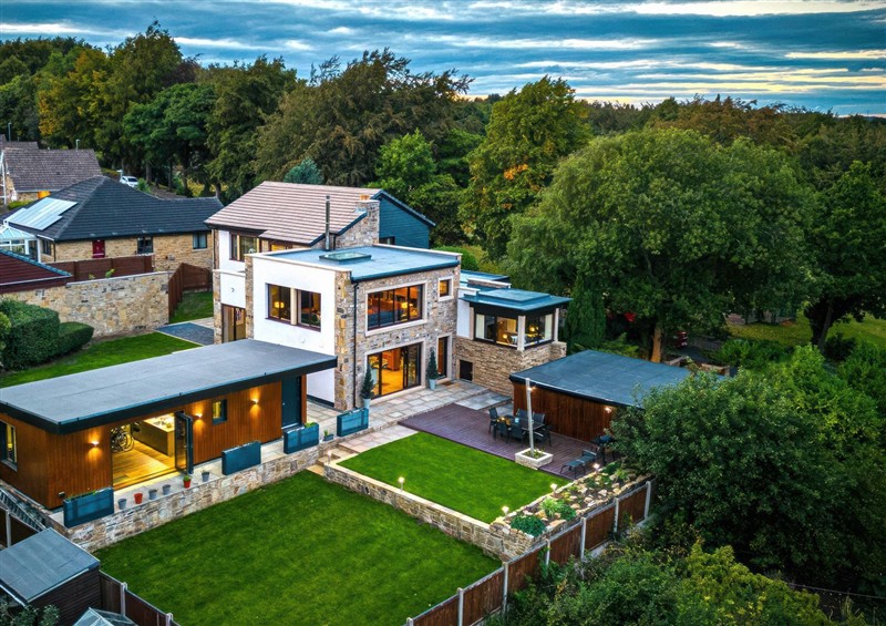 Enjoy the garden at The Luxury Shed, Huddersfield