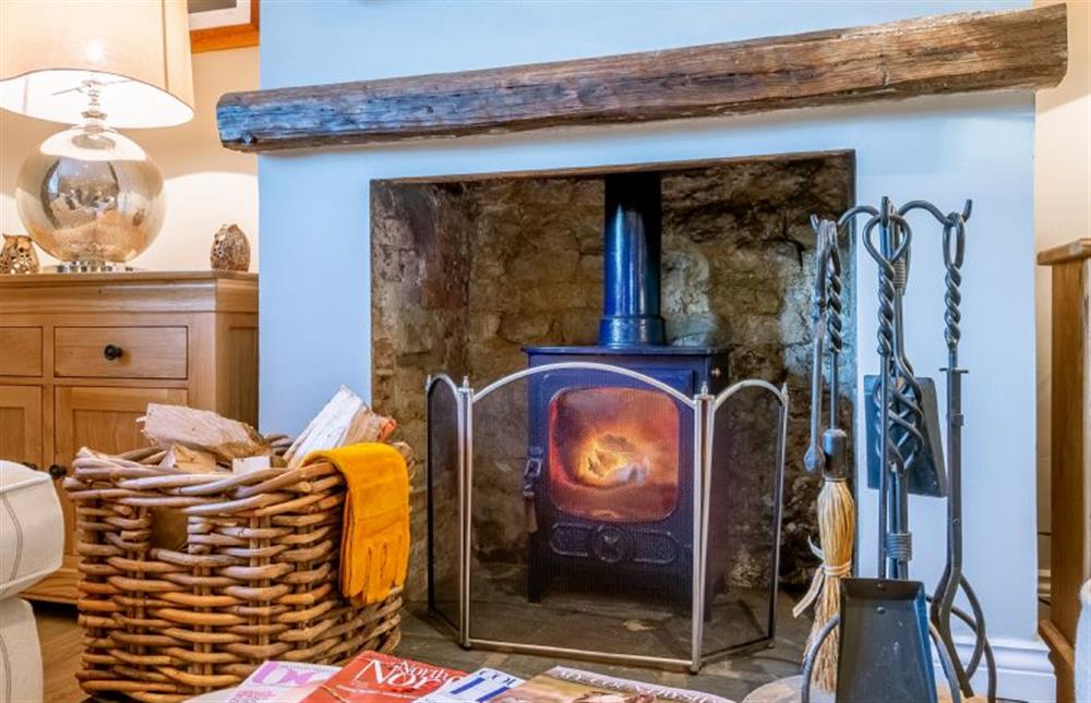 Ground floor: A cosy wood burning stove at The Malthouse, Dersingham near Kings Lynn