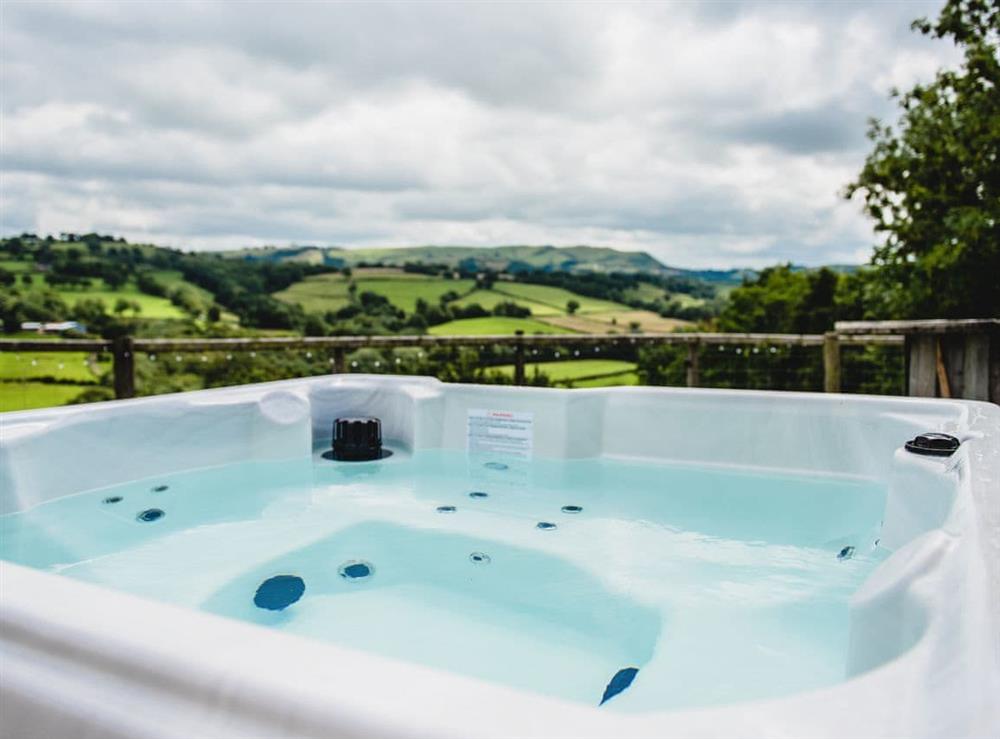 Hot tub (photo 2) at The Mamgu Lodge in Mochdre, near Newtown, Powys