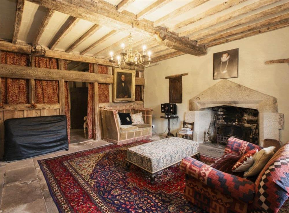 Living room at The Manor House in Alport, Nr Bakewell, Derbyshire., Great Britain