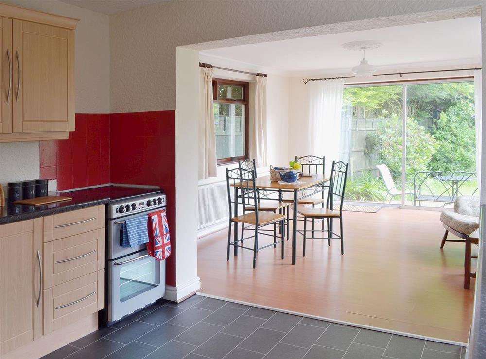 Spacious kitchen/diner with sliding doors onto the garden at The Manor House in Churchtown, near Southport, Lancashire