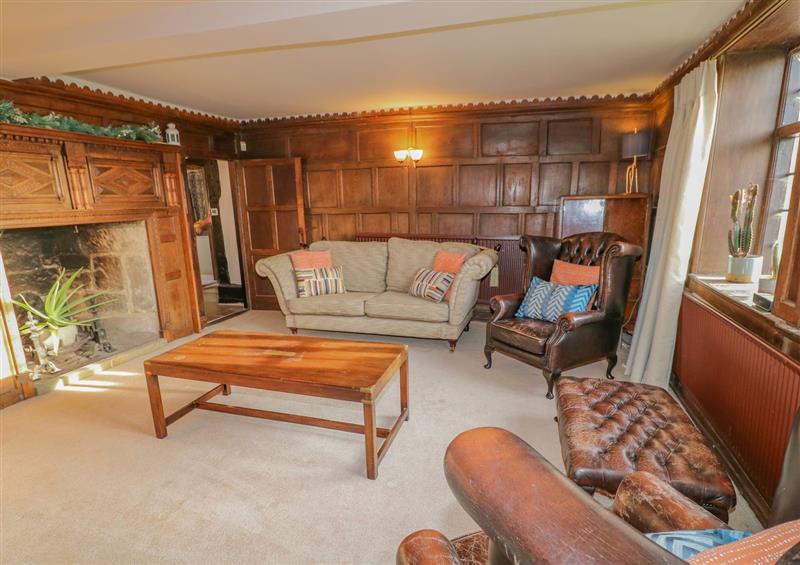 Relax in the living area at The Manor House, Marston Montgomery near Rocester