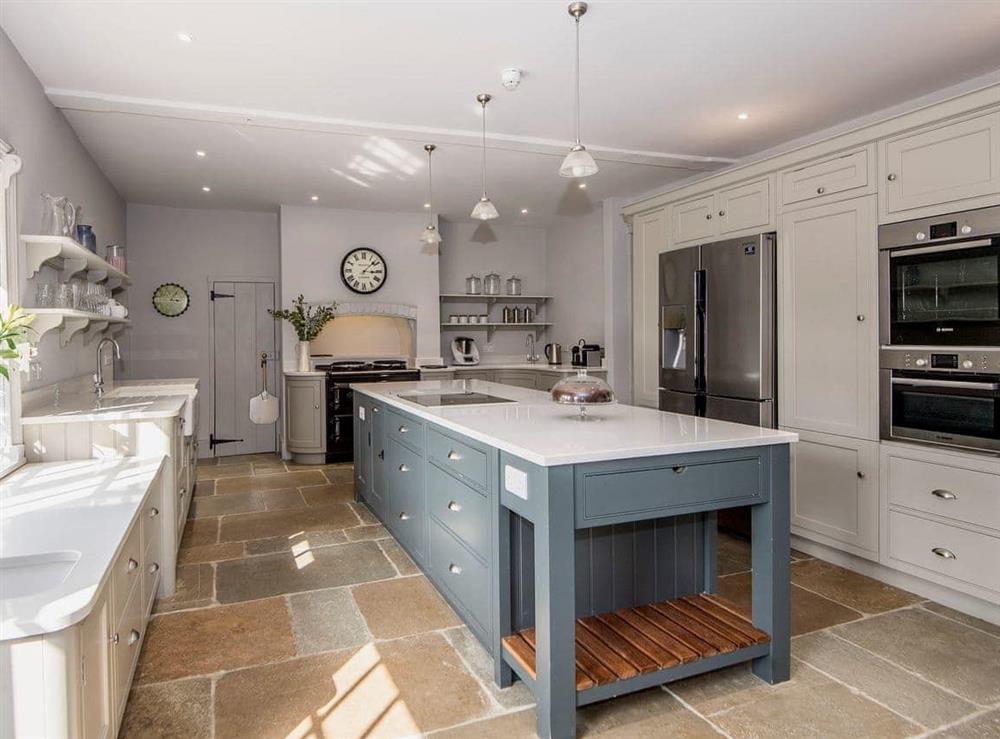Attractive kitchen and dining room with up-to-date conveniences at The Manor House in Syderstone, near Fakenham, Norfolk