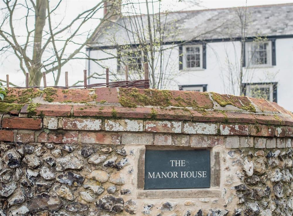 Entrance gate at The Manor House in Syderstone, near Fakenham, Norfolk
