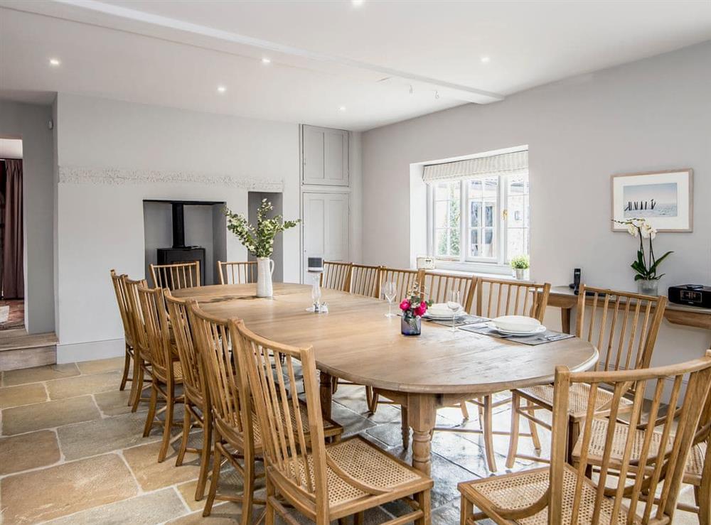 Spacious dining area at The Manor House in Syderstone, near Fakenham, Norfolk