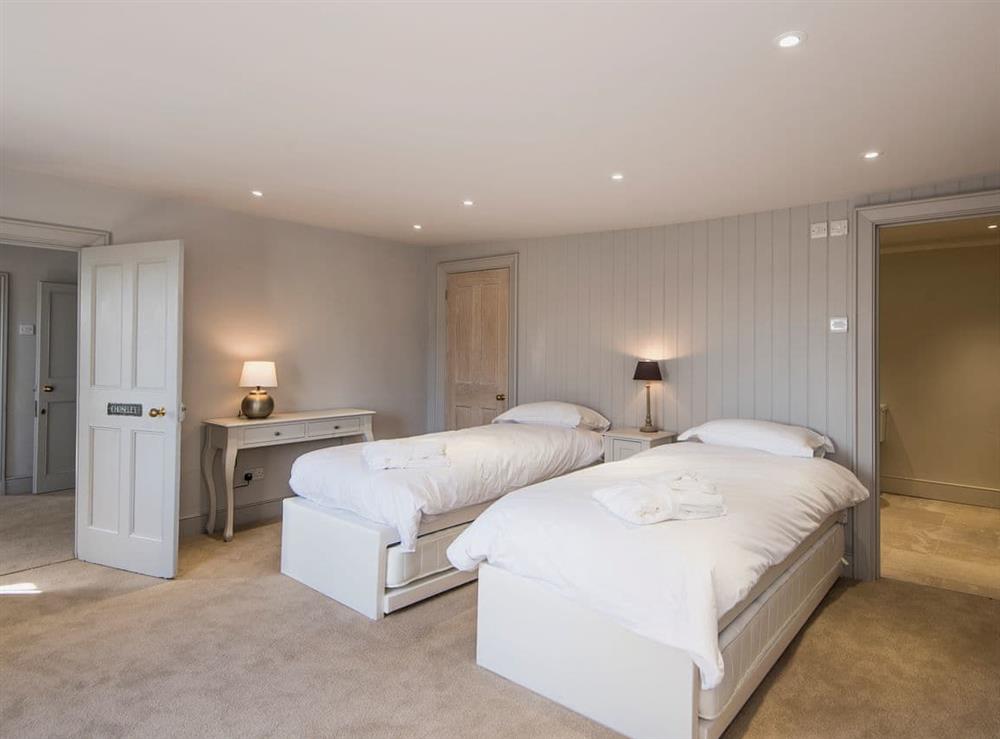 Twin bedroom at The Manor House in Syderstone, near Fakenham, Norfolk