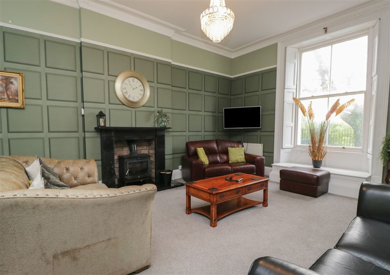 The living room at The Manor, Whitehaven