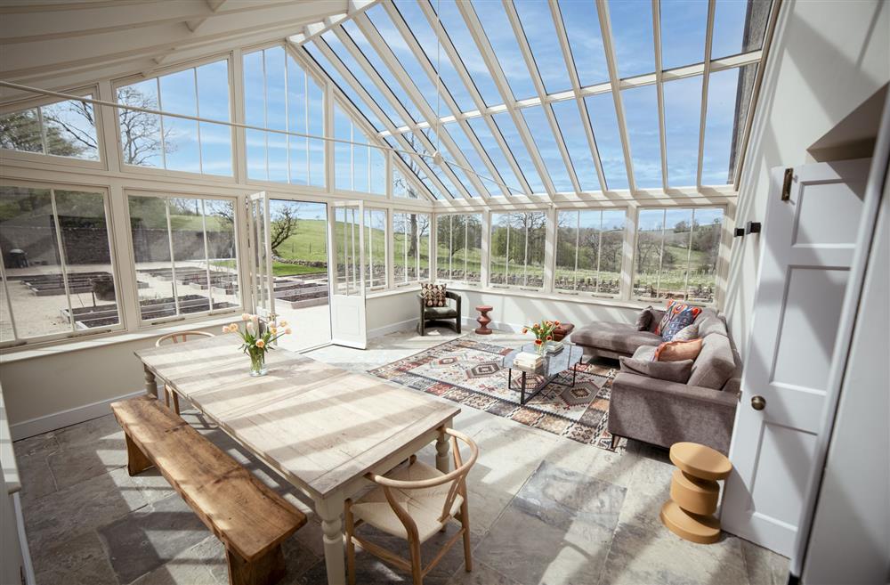 The orangery is perfect for entertaining