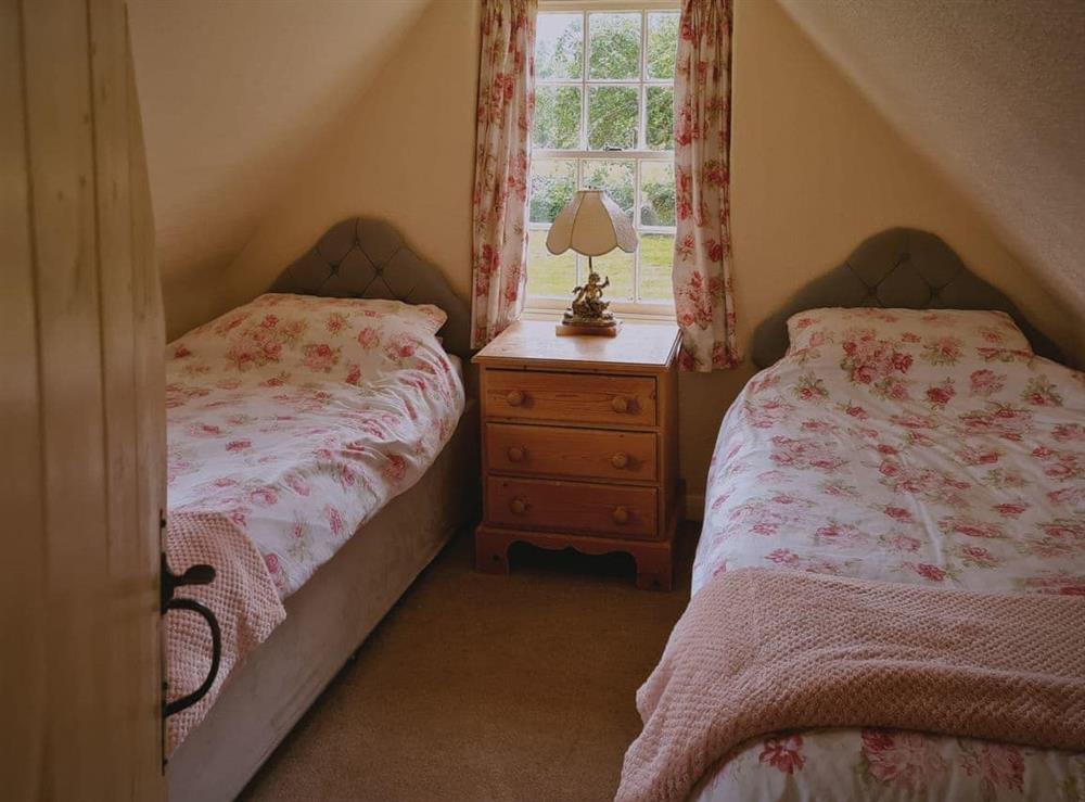 Twin bedroom at The Mansion Cottage in Little London, Tetford, Lincolnshire