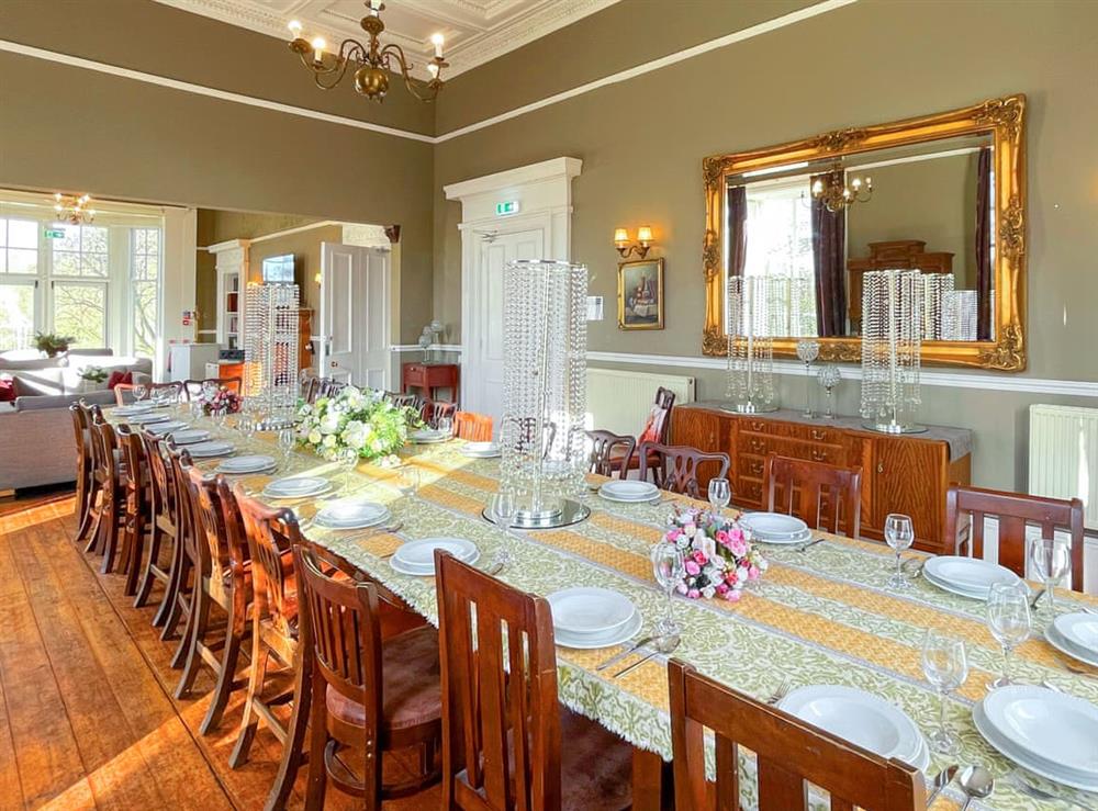 Dining Area at The Mansion House at Kirkhill in Gorebridge, near Edinburgh, Midlothian