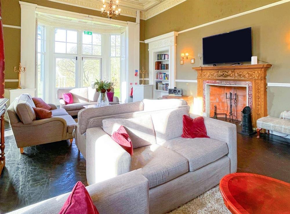 Living area at The Mansion House at Kirkhill in Gorebridge, near Edinburgh, Midlothian