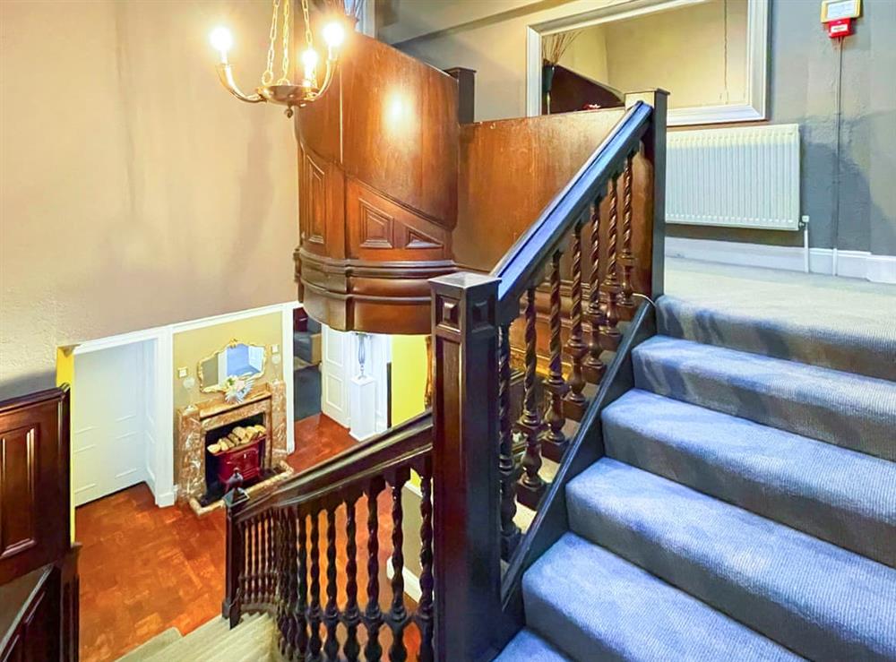 Stairs at The Mansion House at Kirkhill in Gorebridge, near Edinburgh, Midlothian