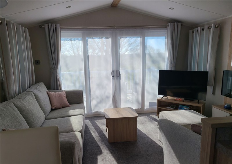 The living room at The Maples, no. 56, Hewas Water near Polgooth