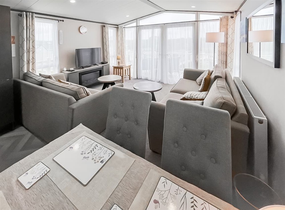 Open plan living space at The Maples in St Austell, Cornwall
