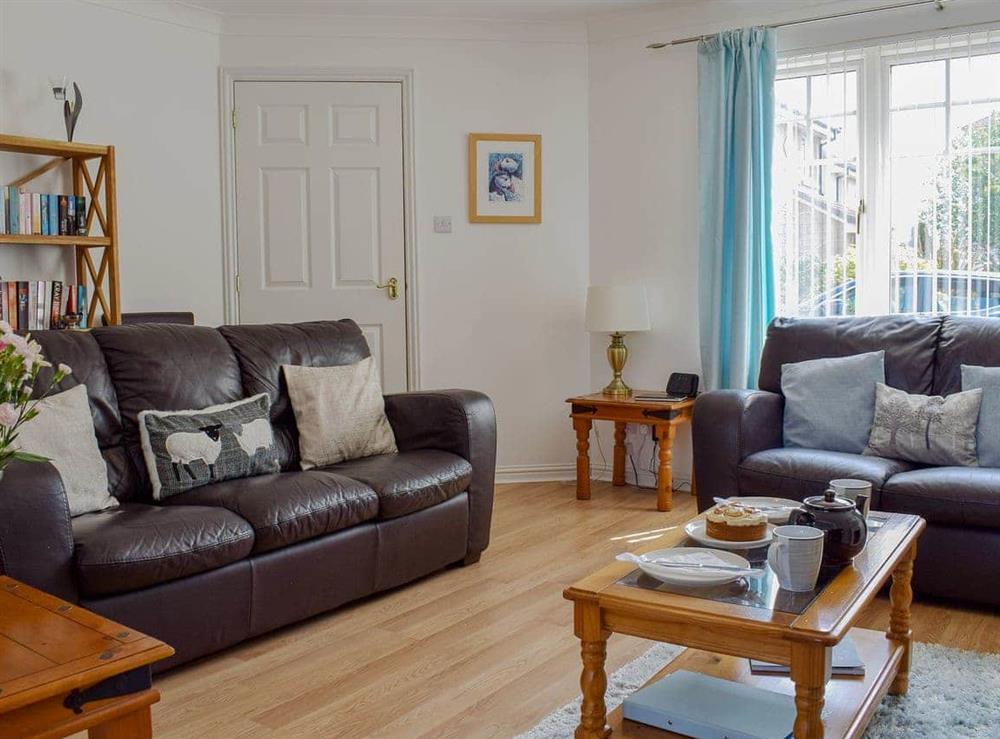 Spacious living room at The Marches in Anstruther, Fife