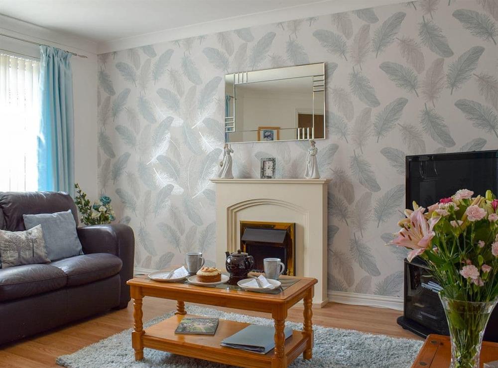Well presented living room at The Marches in Anstruther, Fife